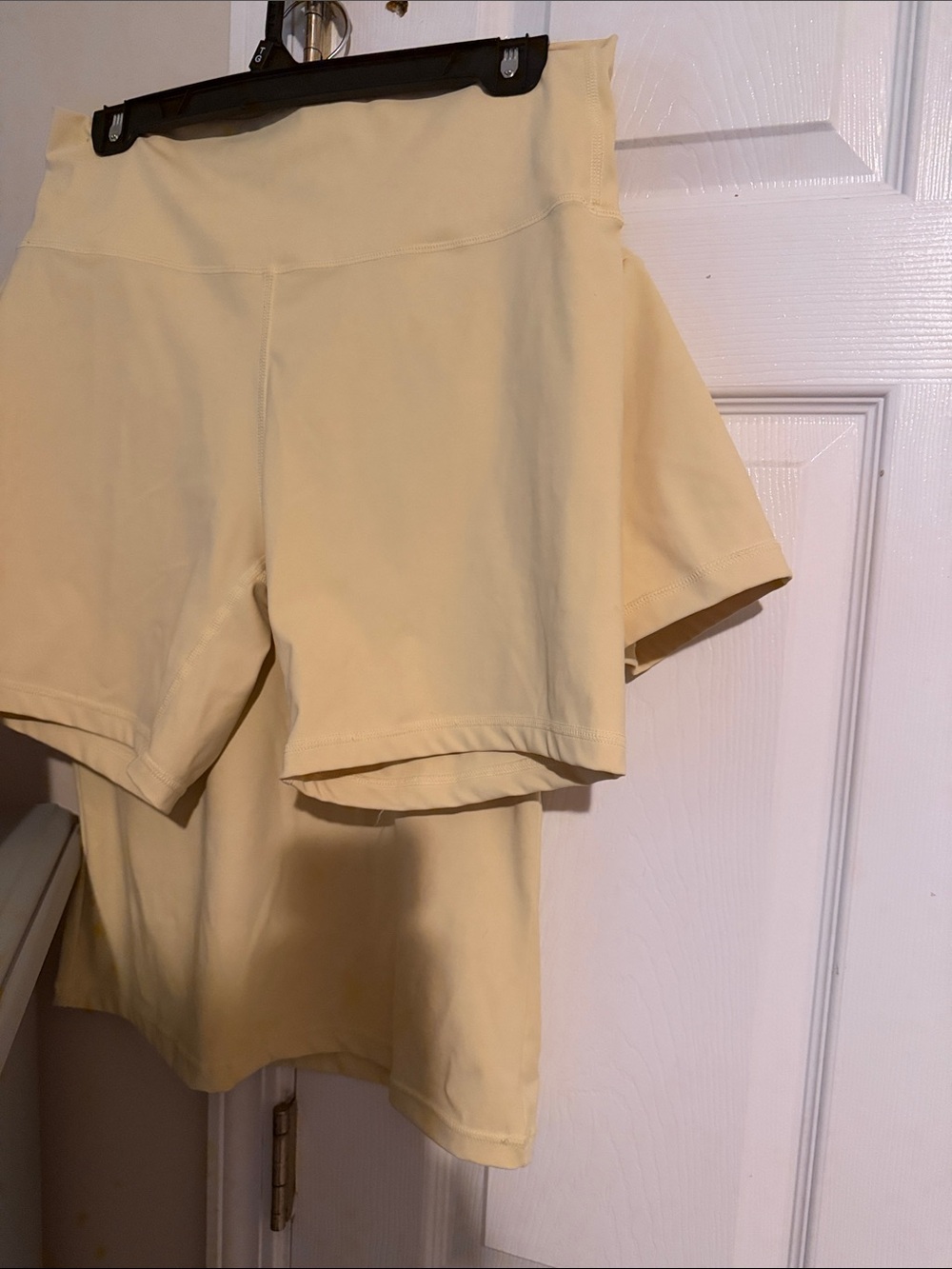 High-Waist Yellow Women’s Skort with Inner Shorts